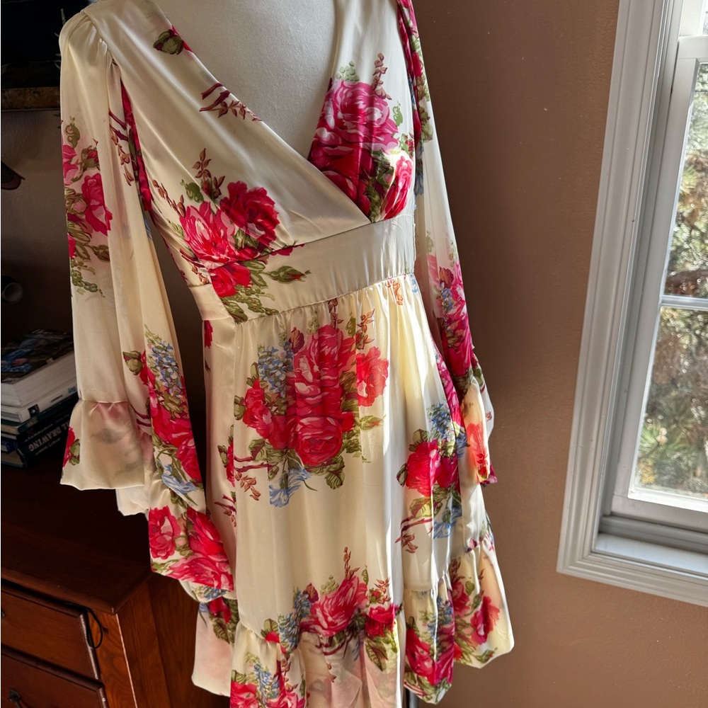 Floral V-Neck Dress (Betsey Johnson)